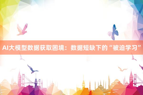 AI大模型数据获取困境：数据短缺下的“被迫学习”