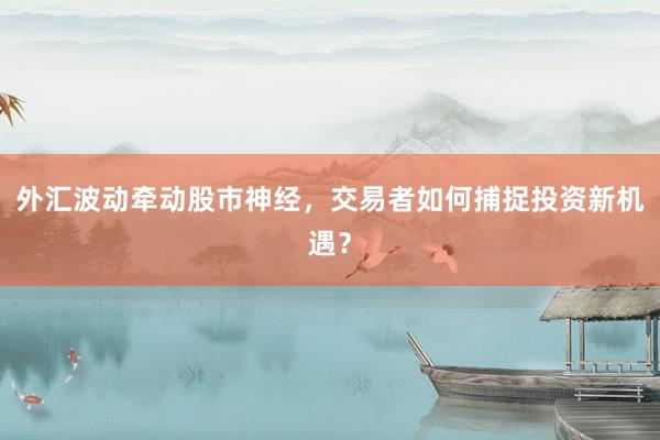外汇波动牵动股市神经，交易者如何捕捉投资新机遇？