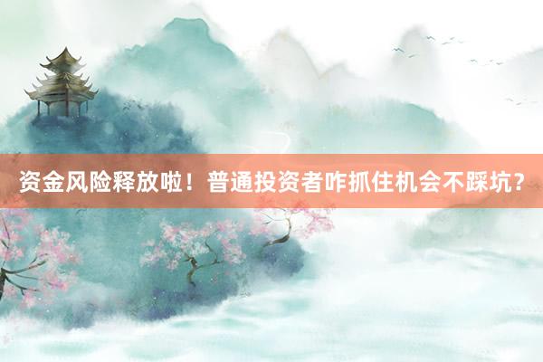 资金风险释放啦！普通投资者咋抓住机会不踩坑？