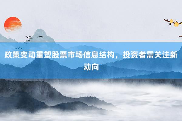 政策变动重塑股票市场信息结构，投资者需关注新动向