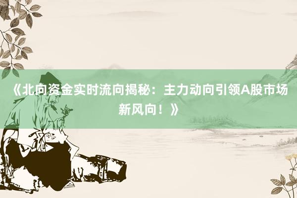 《北向资金实时流向揭秘：主力动向引领A股市场新风向！》